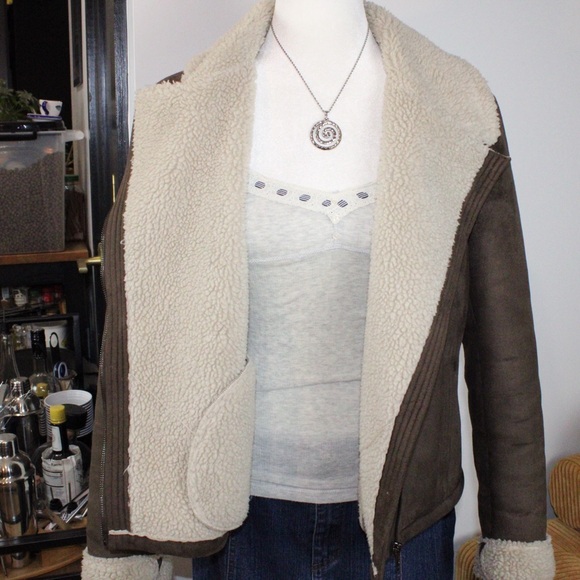 90s Liz Claiborne Sherpa Jacket Size women’s Large - Picture 6 of 7